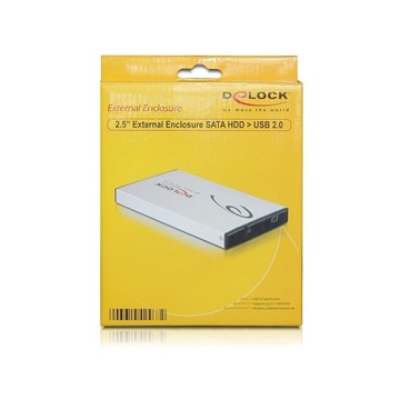 Delock 42467 2,5" SATA HDD USB 2.0 külső ház