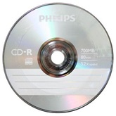 Philips CD-R80 700MB 52x papírtok