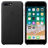 Apple Iphone 8 Plus/7 Plus bőrtok - Fekete