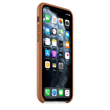 Apple iPhone 11 Pro bőrtok - Vörösesbarna