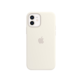 Apple iPhone 12/12 Pro Magsafe rögzítésű szilikon tok - Fehér