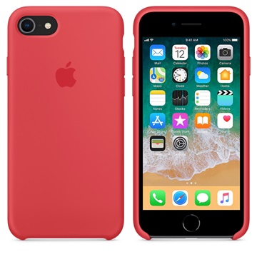 MOBIL Apple iPhone 8/7 Silicone Case Red Raspberry