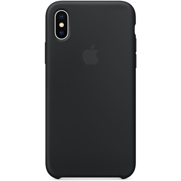 Apple iPhone X szilikon tok - Fekete