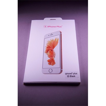 BH Képernyővédő üveglap 3D - iPhone 7 (fekete; OEM csomagolás)