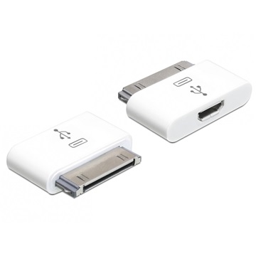Delock 65357 iPhone / iPad 30pin apa > USB micro-B anya adapter