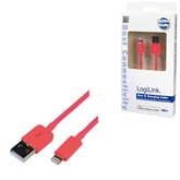 LogiLink UA0200 Apple® Lightning USB csatlakozó kábel - 1m - Piros