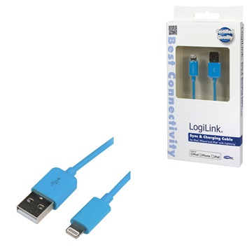 LogiLink UA0202 Apple® Lightning USB csatlakozó kábel - 1m - Kék