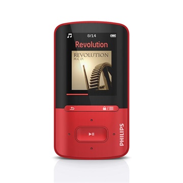 MP3 Philips SA4VBE04RF/12 4GB - Piros