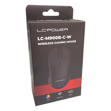 LC Power LC-M900B-C-W Vezeték nélküli Egér - Fekete