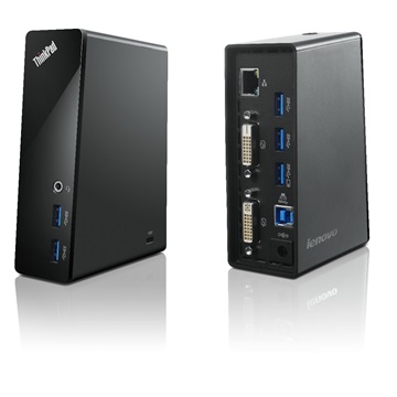 NBT Lenovo ThinkPad USB 3.0 Dock 0A33971 - Fekete (bontott)
