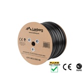 Lanberg Cat.5e F/UTP kültéri réz telepítői kábel, gél réteggel, 305m, AWG24, 100Mhz, Fca, fekete