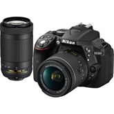 PHO Nikon D5300 kit AF-P 18-55 + AF-P 70-300 DX VR objektívvel- Fekete