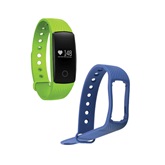 Alcor Move Aktivitásmérő Karpánt / Okos óra Kiwi Zöld + Ajándék kék karpánt