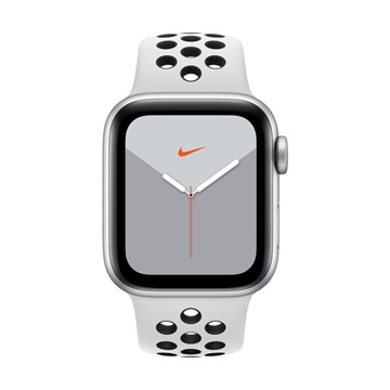 Apple Watch Nike Series 5 GPS 40mm Ezüst alumíniumtok - Fehér Nike sportszíj