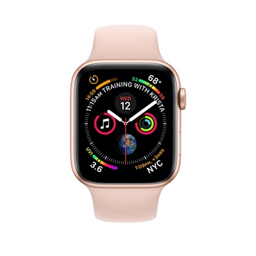 Apple Watch Series 4 GPS 40mm Aranyszínű alumíniumtok - Rózsakvarc sportszíj