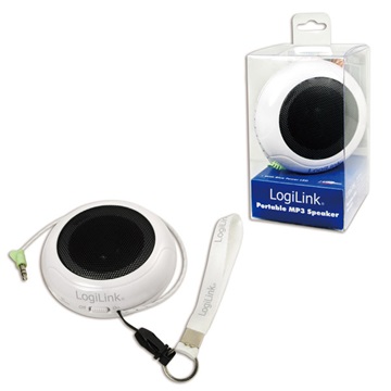 LogiLink SP0009 Hordozható MP3 hangszóró - Fehér