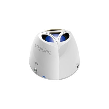 LogiLink SP0024W Hordozható hangszóró mikrofonnal - Fehér