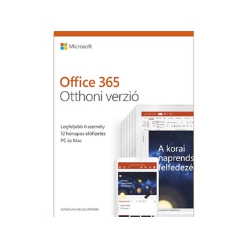 MS Office 365 Home 32/64 Hungarian Subscr 1YR /6GQ-00912/