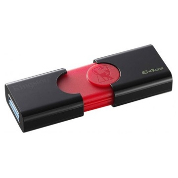 Kingston 64GB USB3.0 Fekete Pendrive - DT106/64GB