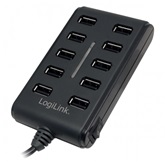 LogiLink UA0125 USB2.0 10 portos külső hub