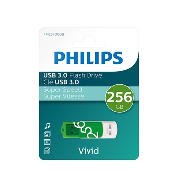 Philips Pendrive USB3.0 256GB Vivid Edition - zöld
