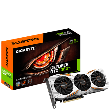 Gigabyte PCIe NVIDIA GTX 1080 Ti 11GB GDDR5X - GeForce GTX 1080 Ti Gaming OC 11G