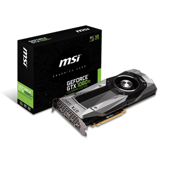 MSI PCIe NVIDIA GTX 1080 Ti 11GB GDDR5X - GeForce GTX 1080 TI FOUNDERS EDITION