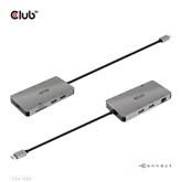 Club3D USB-C 8-1 HUB DUAL HDMI