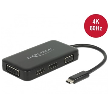 Delock 63929 USB-C átalakító - VGA - HDMI - DVI - DisplayPort