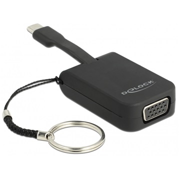 Delock 63941 USB-C adapter VGA-hoz (DP Alt Mode) - kulcstartón