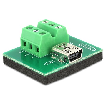 Delock 65518 Mini USB anya > Terminal Block 6pin adapter