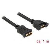 Delock 85466 HDMI-A hüvely > HDMI-A hüvely 4K 30Hz - 1m