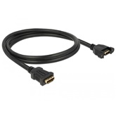 Delock 85466 HDMI-A hüvely > HDMI-A hüvely 4K 30Hz - 1m