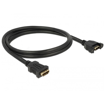 Delock 85466 HDMI-A hüvely > HDMI-A hüvely 4K 30Hz - 1m