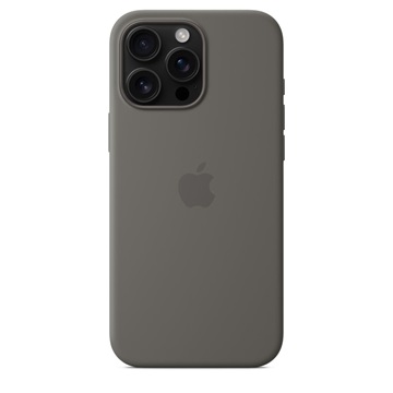 Apple iPhone 16 Pro Max Silicone Case with MagSafe - Stone Gray