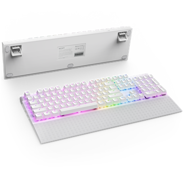 NZXT Function 2 billentyűzet - fehér - UK layout - KB-001NW-UK