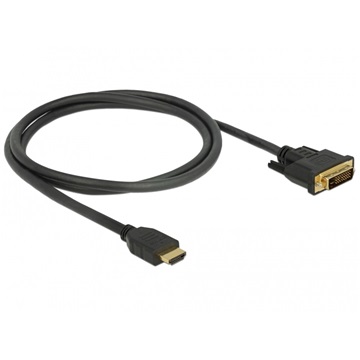 Delock HDMI - DVI 24+1 kétirányú kábel 1 m