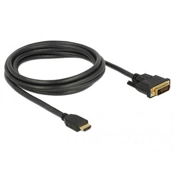 Delock HDMI - DVI 24+1 kétirányú kábel 2 m