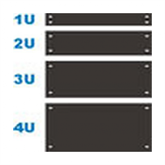 FORMRACK 3U takaró elem (vakpanel) 19"