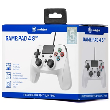 Snakebyte PS4 GamePad 4 S - vezetékes kontroller - szürke