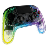 Snakebyte PS4 GamePad RGB 4 - vezeték nélküli kontroller - átlátszó