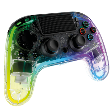 Snakebyte PS4 GamePad RGB 4 - vezeték nélküli kontroller - átlátszó