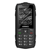 HAMMER Rock 2,4" Dual SIM csepp-, por- és ütésálló mobiltelefon - fekete - Bontott, karcos, dobozsérült termék