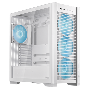 Asus TUF GAMING GT302 TG ARGB WHITE - midi számítógépház - Fehér