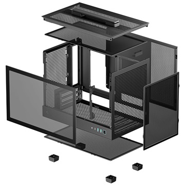 DeepCool mITX - CH160 - Fekete - R-CH160-BKNGI0-G-1