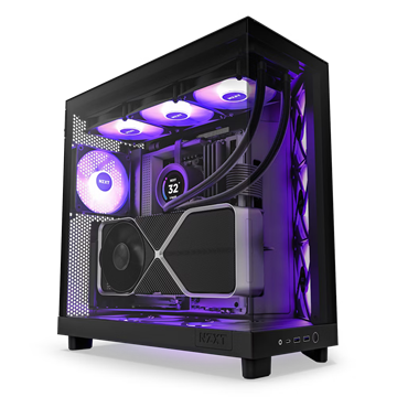 NZXT Midi - H6 Flow RGB - Matt fekete - CC-H61FB-R1