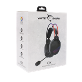 White Shark GH-2140 OX/RGB gamer fejhallgató mikrofonnal - fekete