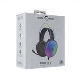 White Shark GH-2342-B FIREFLY gamer fejhallgató mikrofonnal - fekete