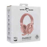 White Shark GH-2440P PARROT gamer fejhallgató mikrofonnal - rózsaszín