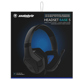 Snakebyte PS5 HeadSet Base 5 fejhallgató - fekete